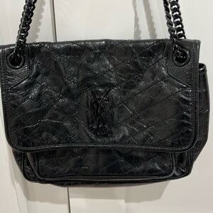 Saint Laurent Med Nik Matelasse Bag